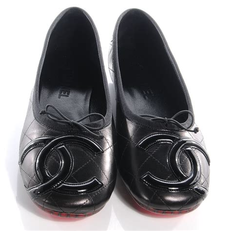 chanel quilted ballerina shoes|Chanel flats price euro.